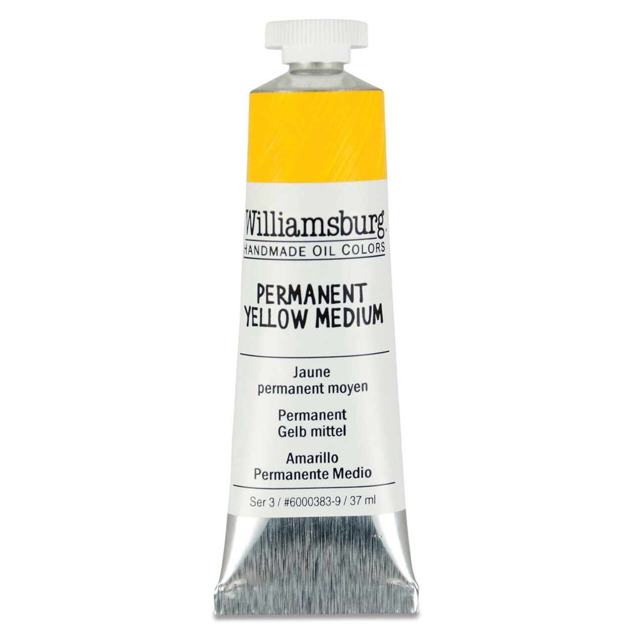 Williamsburg Handmade Oil Paint - Permanent Yellow Medium, 37 ml tube